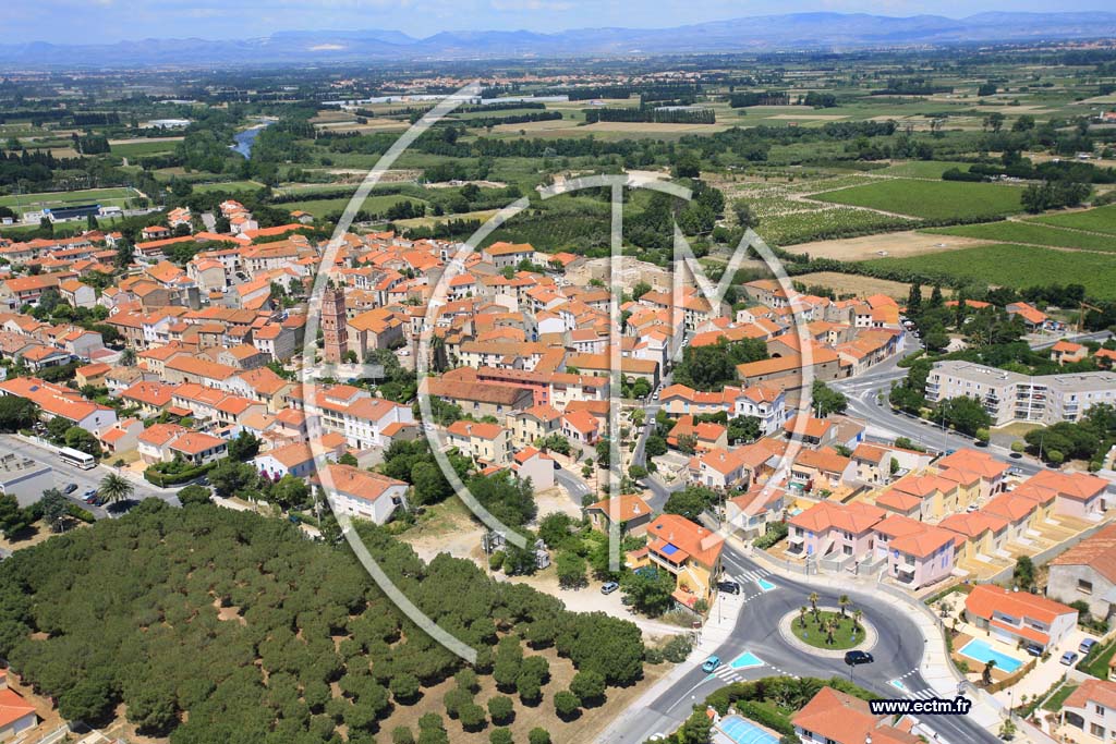 Photo arienne de Canet en Roussillon