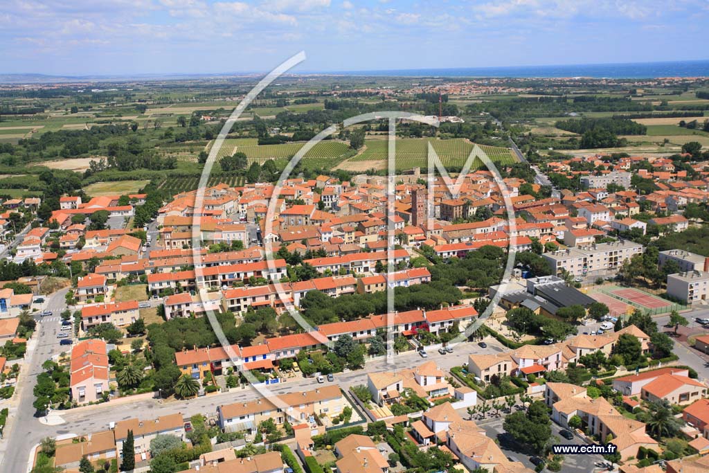 Photo arienne de Canet en Roussillon