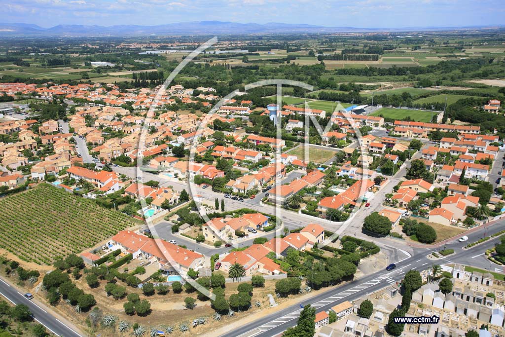 Photo arienne de Canet en Roussillon