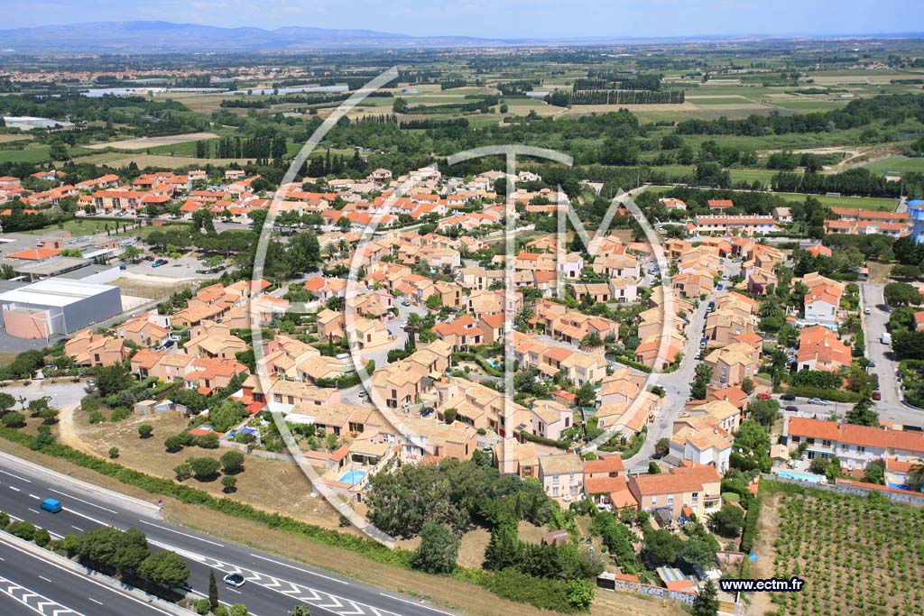 Photo arienne de Canet en Roussillon