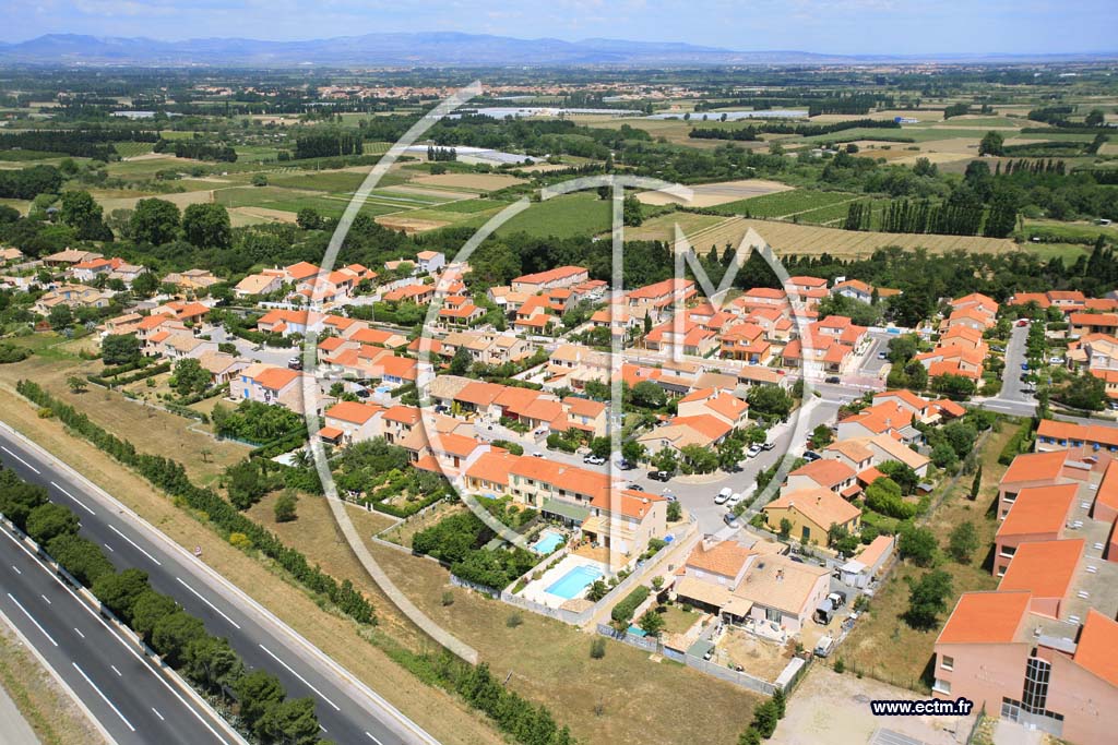Photo arienne de Canet en Roussillon