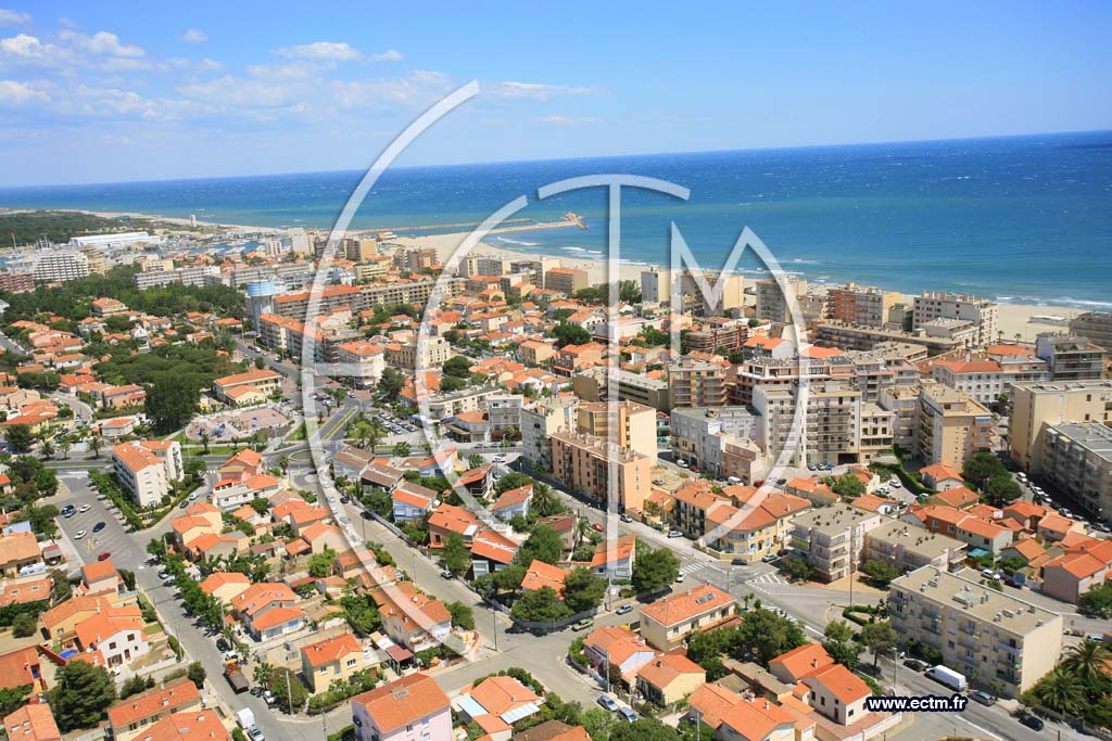 Photo arienne de Canet Plage