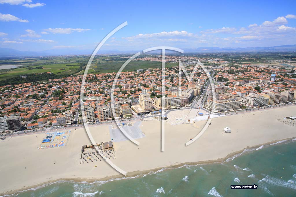Photo arienne de Canet Plage