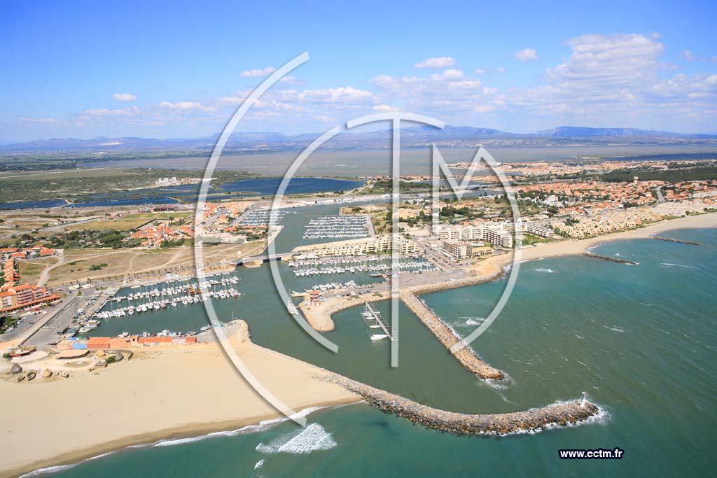Photo arienne de Port Barcares