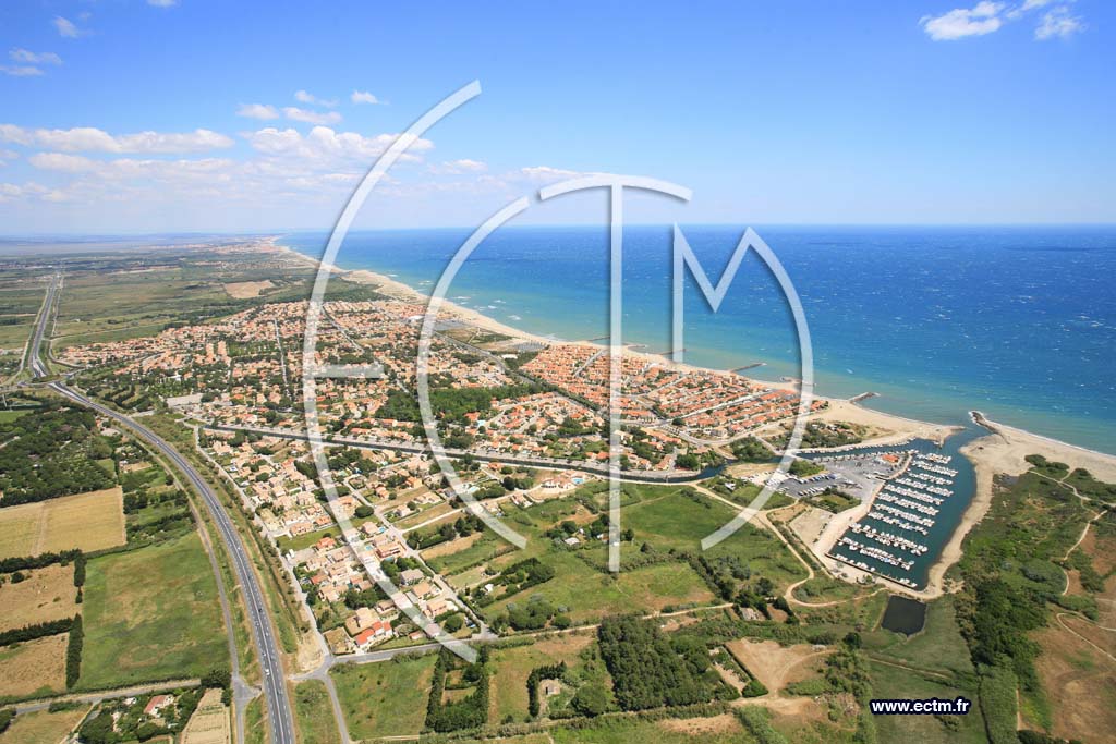 Photo arienne de Sainte Marie Plage