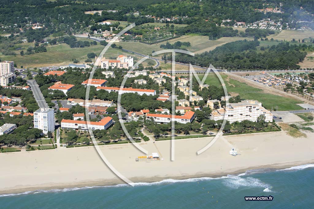 Photo arienne de argeles plage