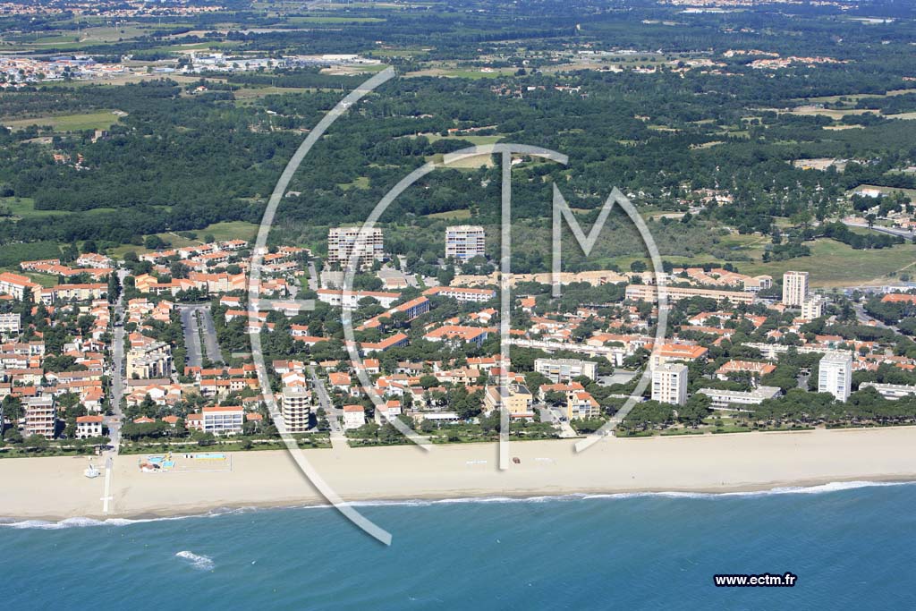 Photo arienne de argeles plage