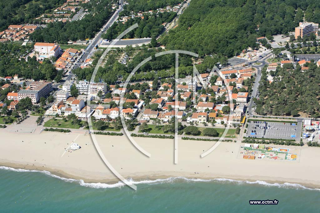 Photo arienne de argeles plage