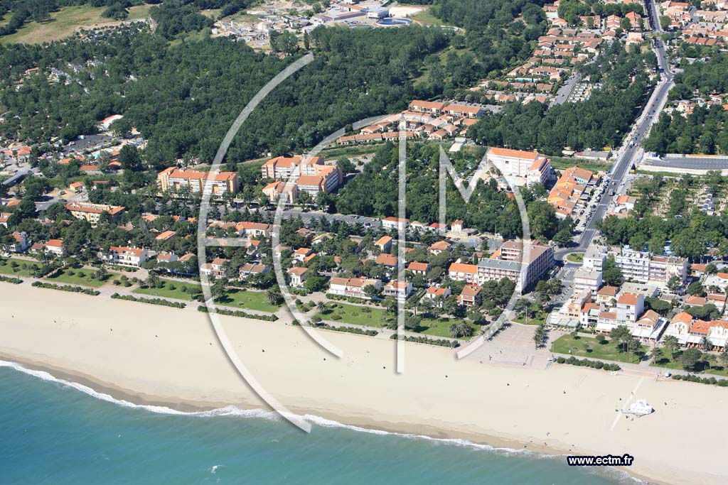 Photo arienne de argeles plage