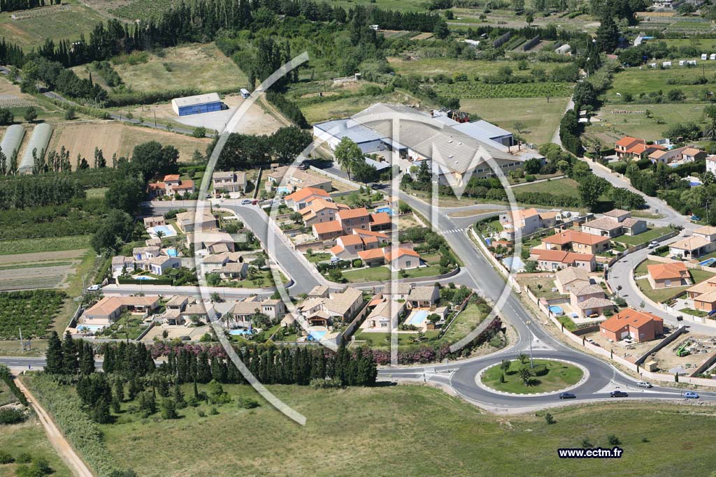Photo arienne de Bages