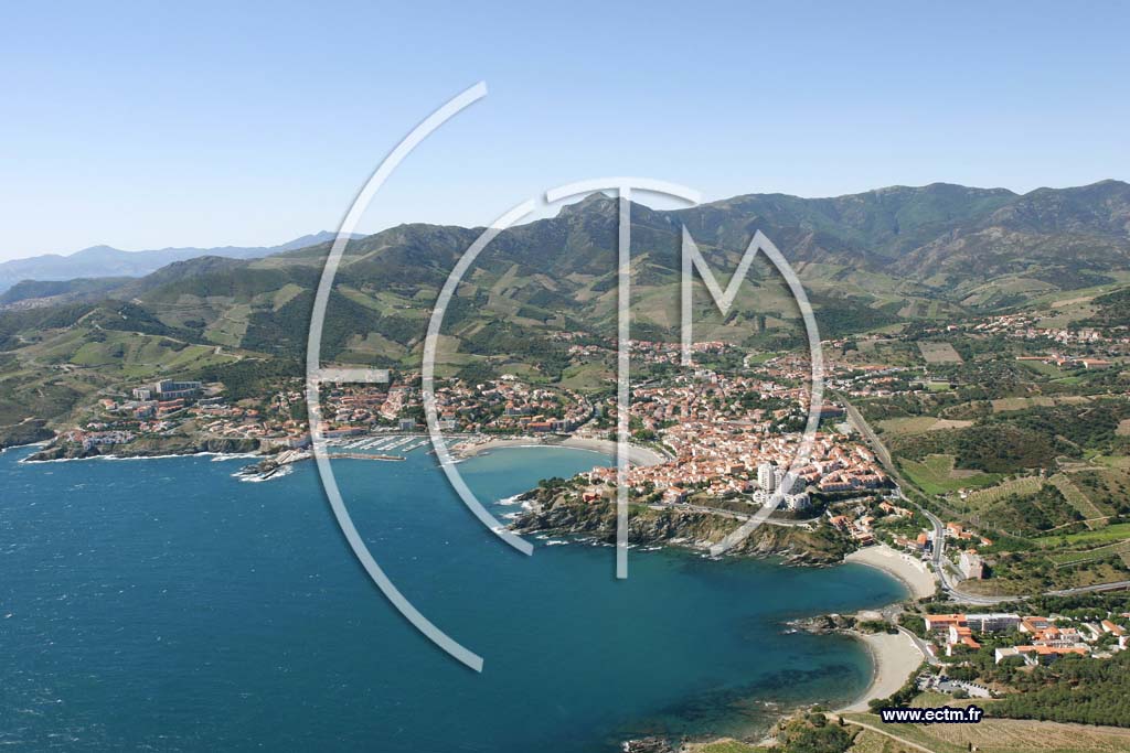 Photo arienne de banyuls sur mer