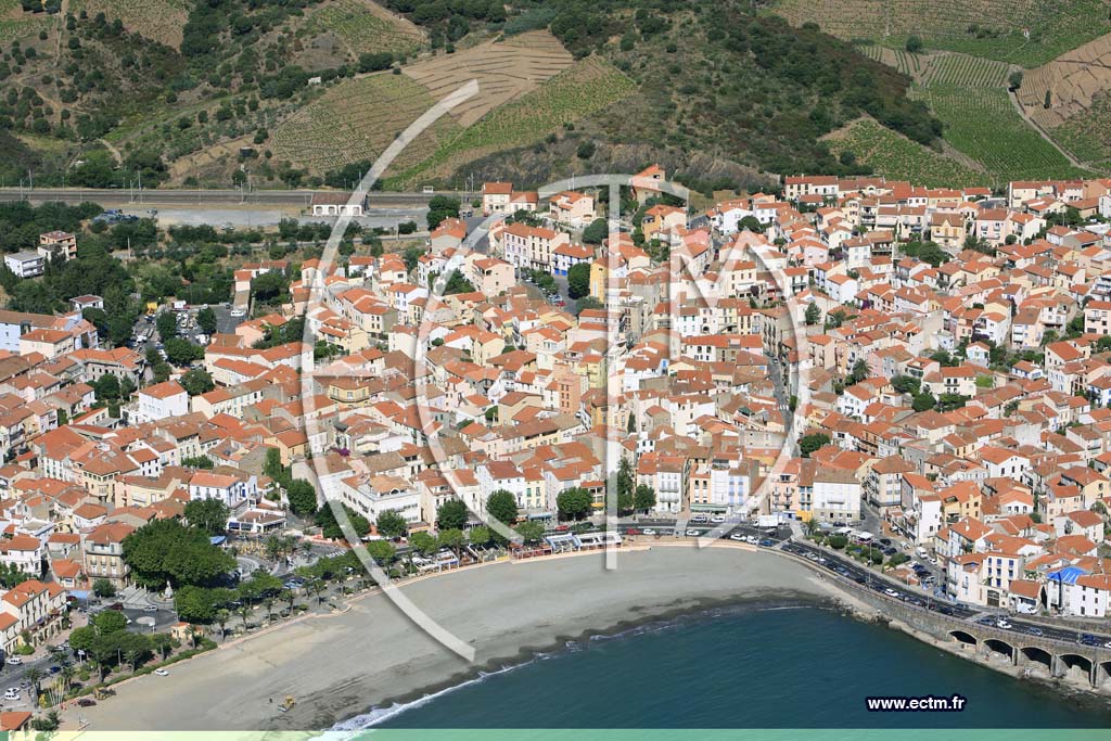 Photo arienne de banyuls sur mer