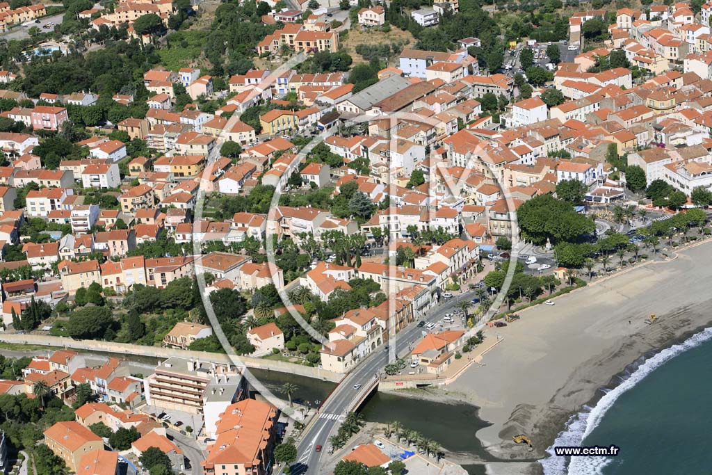 Photo arienne de banyuls sur mer