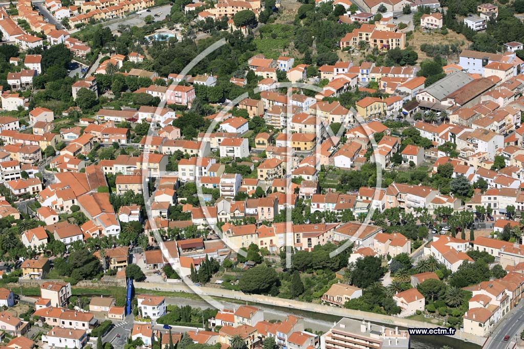 Photo arienne de banyuls sur mer