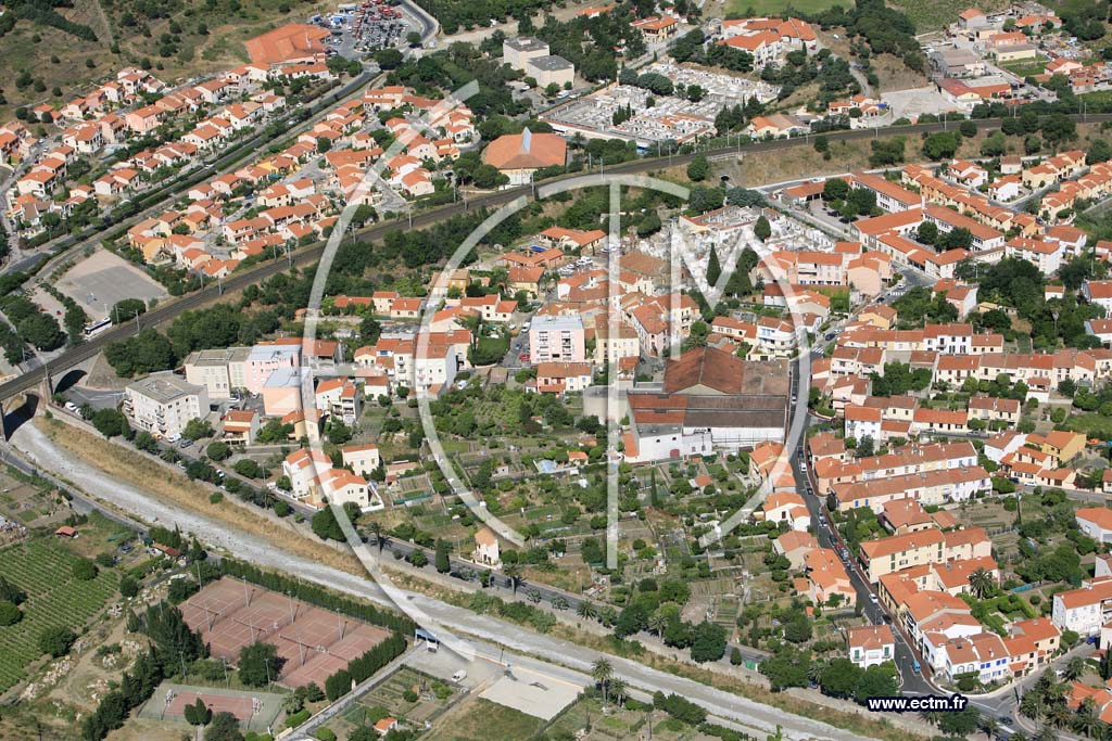 Photo arienne de banyuls sur mer