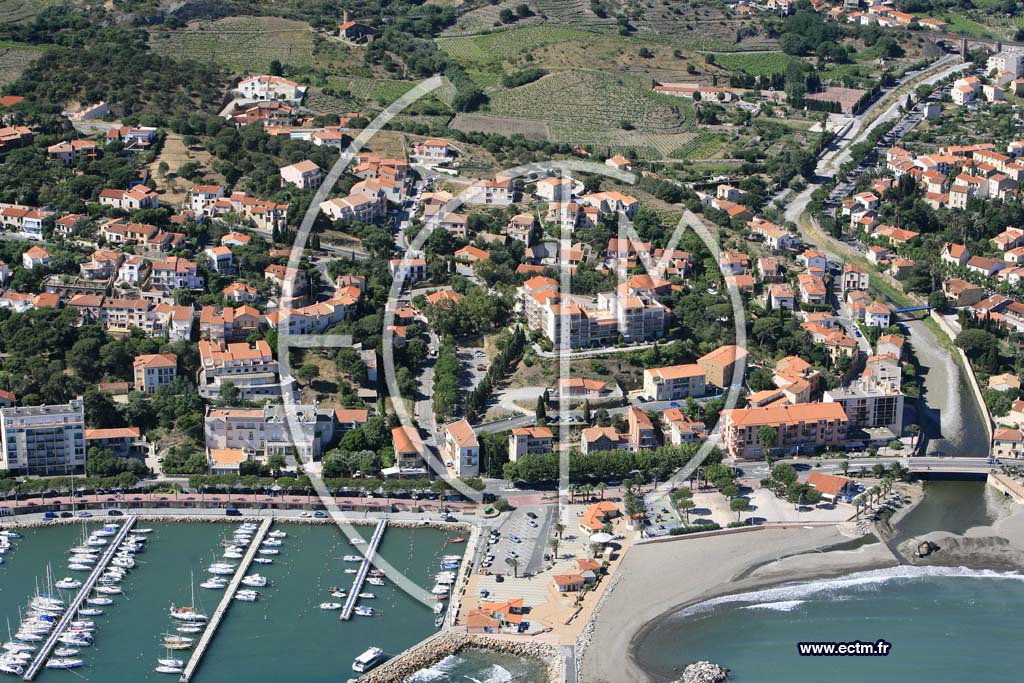 Photo arienne de banyuls sur mer