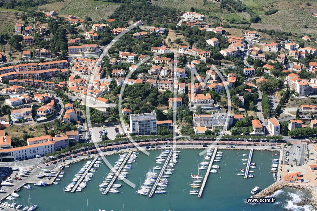 Photo arienne de banyuls sur mer