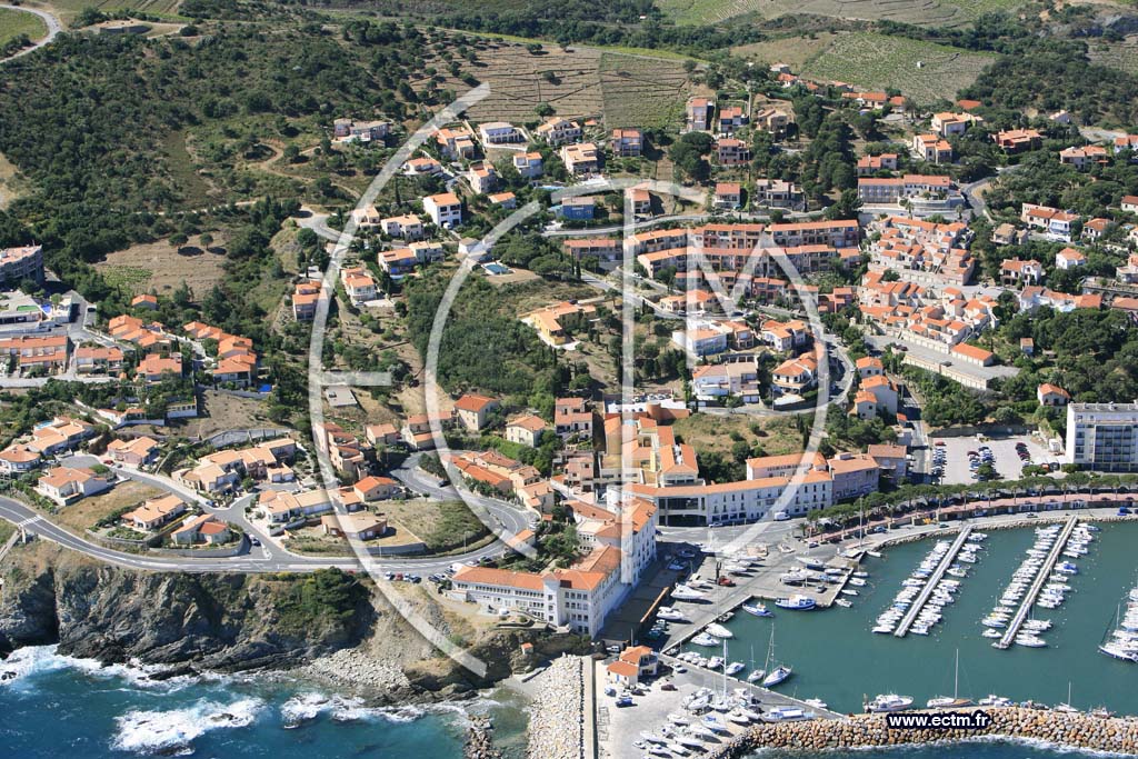 Photo arienne de banyuls sur mer