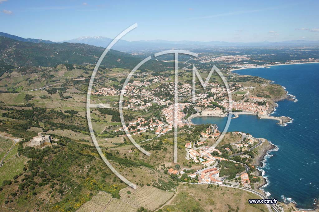 Photo arienne de collioure