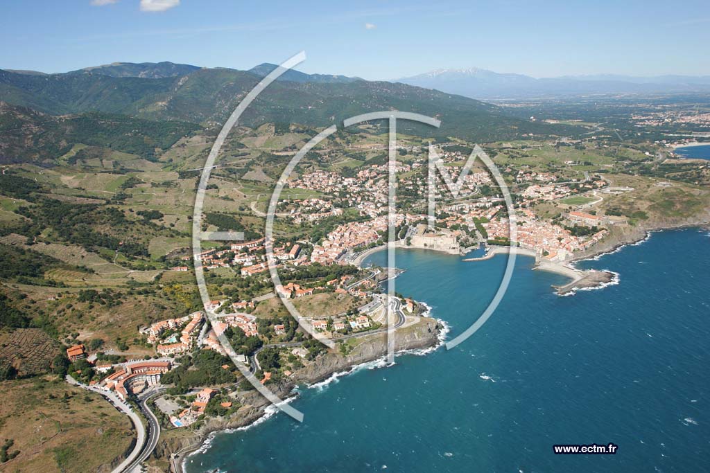 Photo arienne de collioure