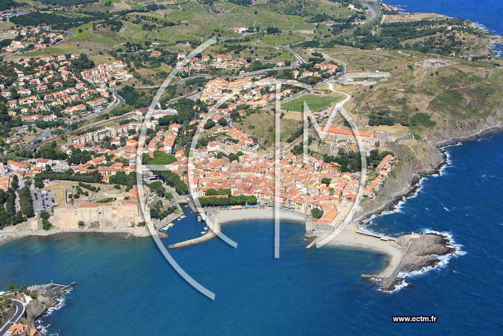 Photo arienne de collioure