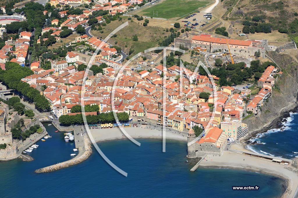 Photo arienne de collioure