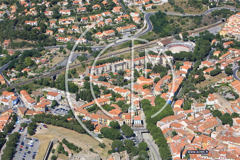 Photo arienne de collioure