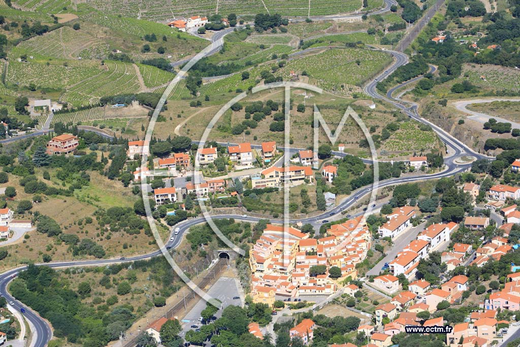 Photo arienne de collioure