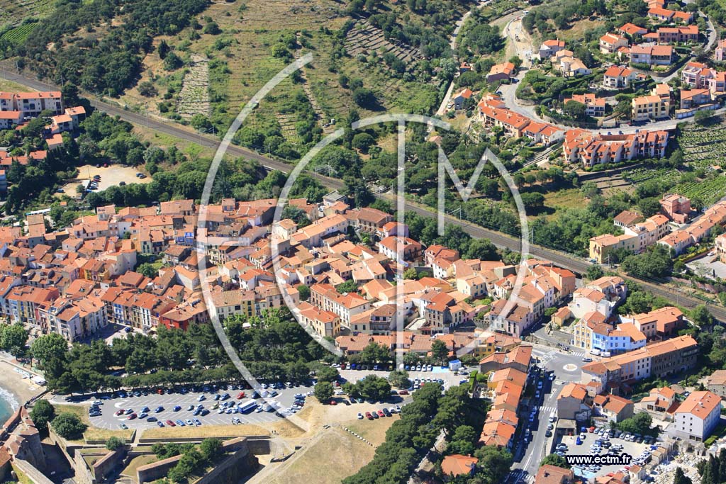 Photo arienne de collioure