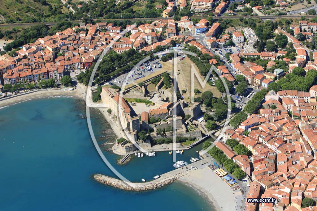 Photo arienne de collioure
