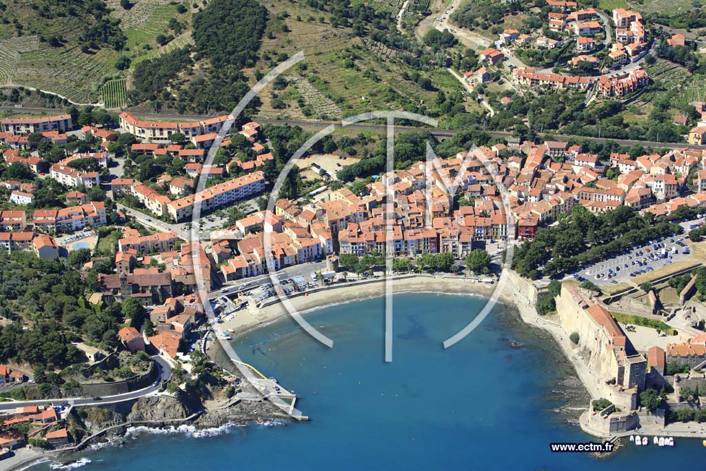 Photo arienne de collioure
