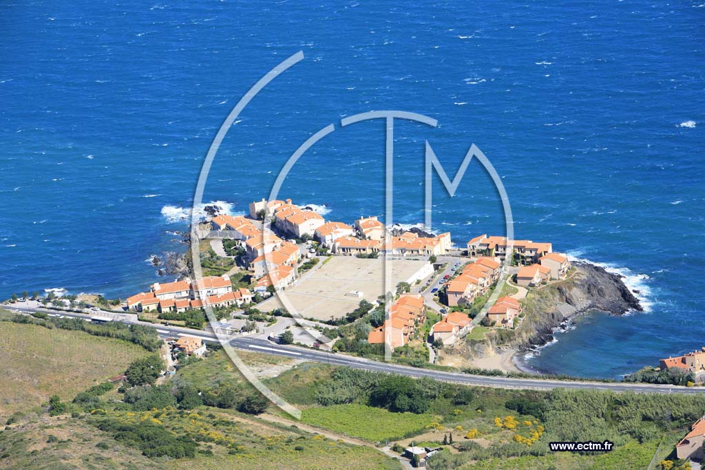 Photo arienne de collioure