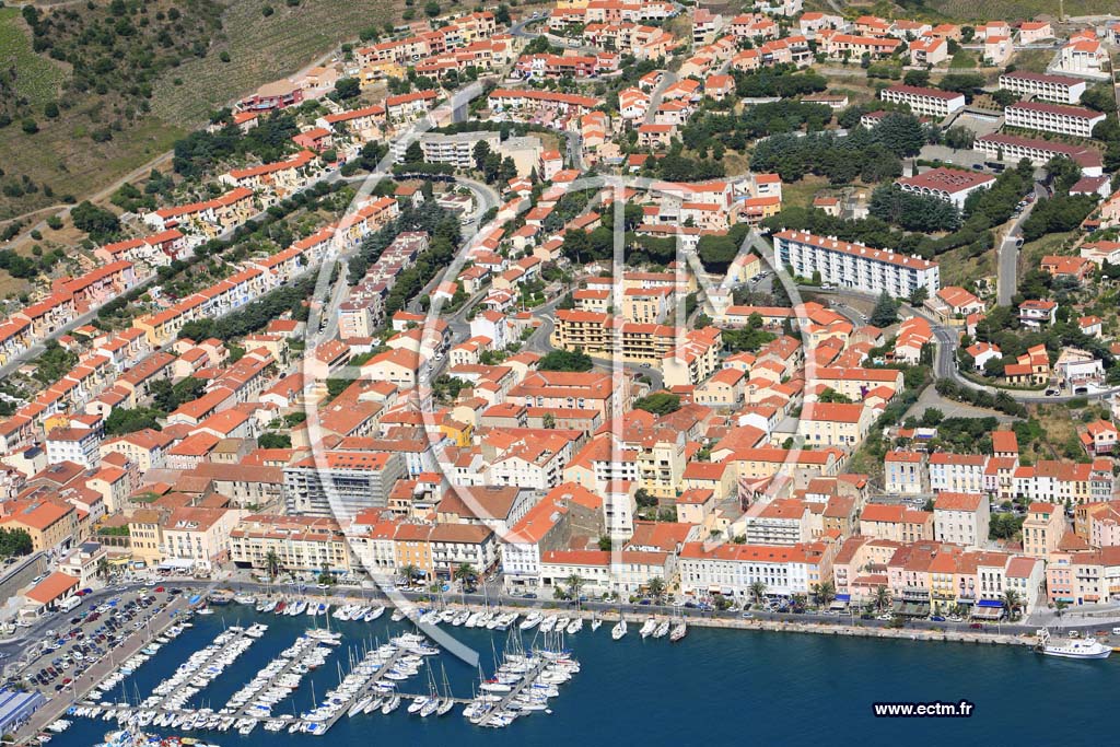Photo arienne de port vendres