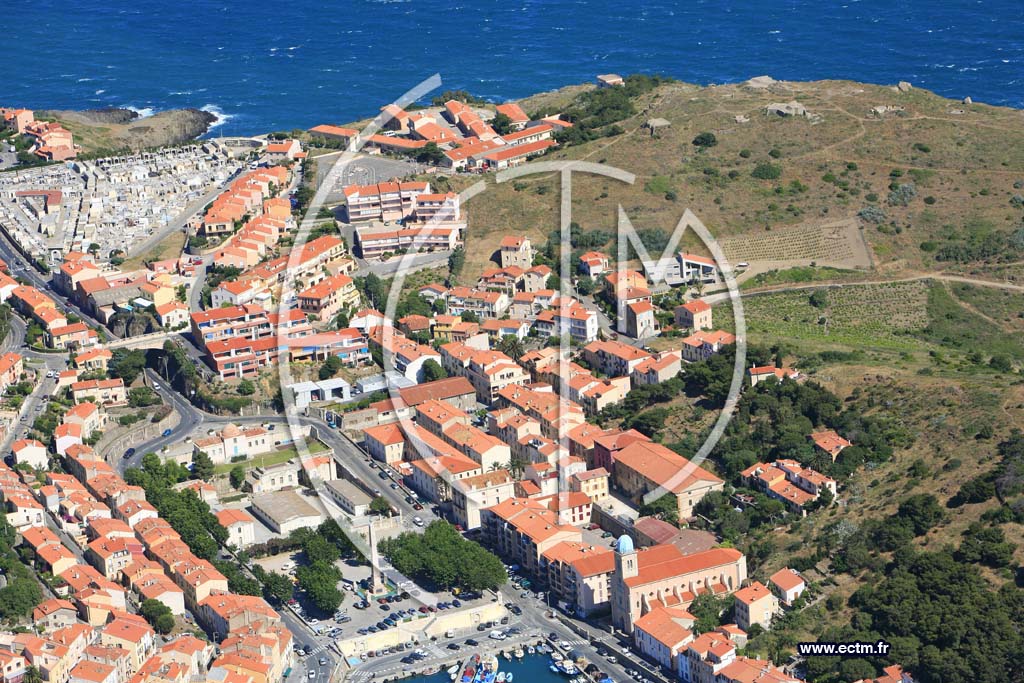 Photo arienne de port vendres