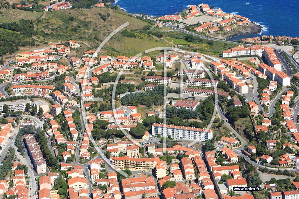 Photo arienne de port vendres