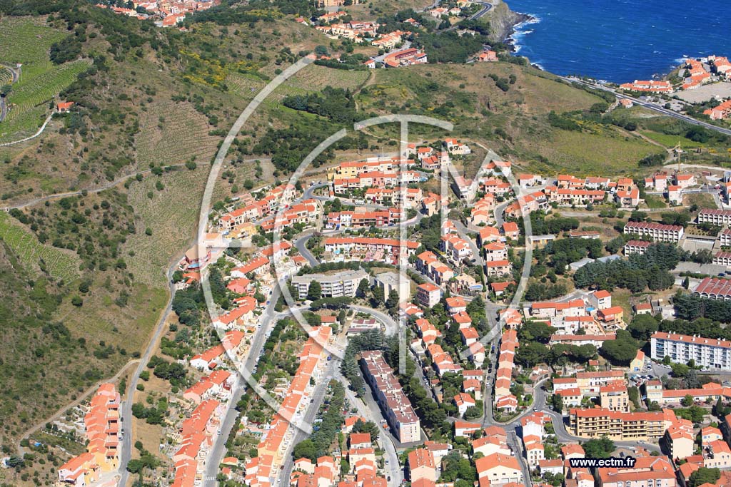 Photo arienne de port vendres