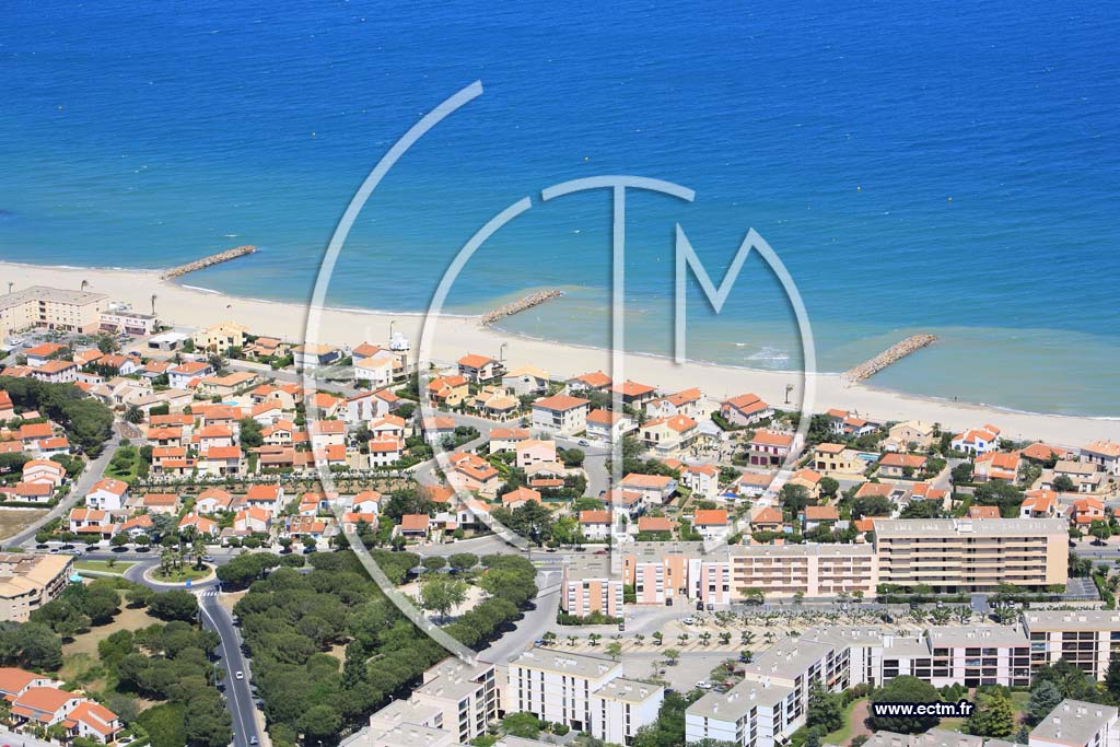 Photo arienne de Saint Cyprien Plage