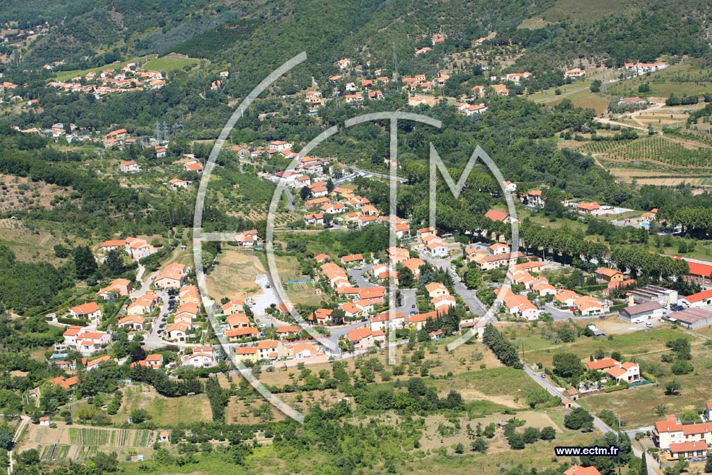 Photo arienne de Ceret