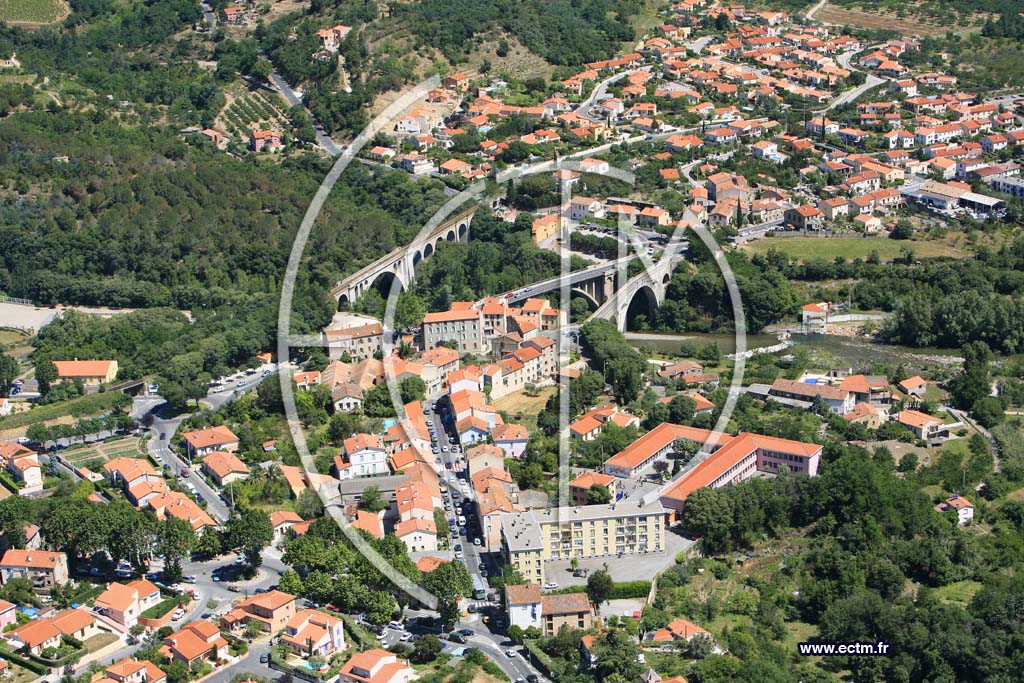 Photo arienne de Ceret