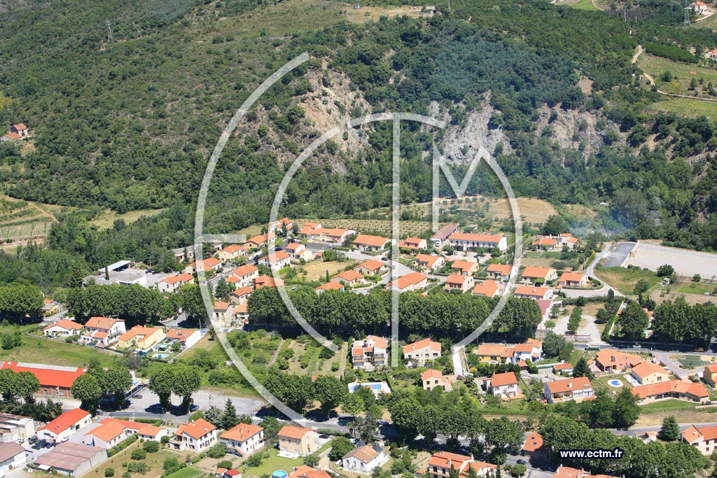 Photo arienne de Ceret