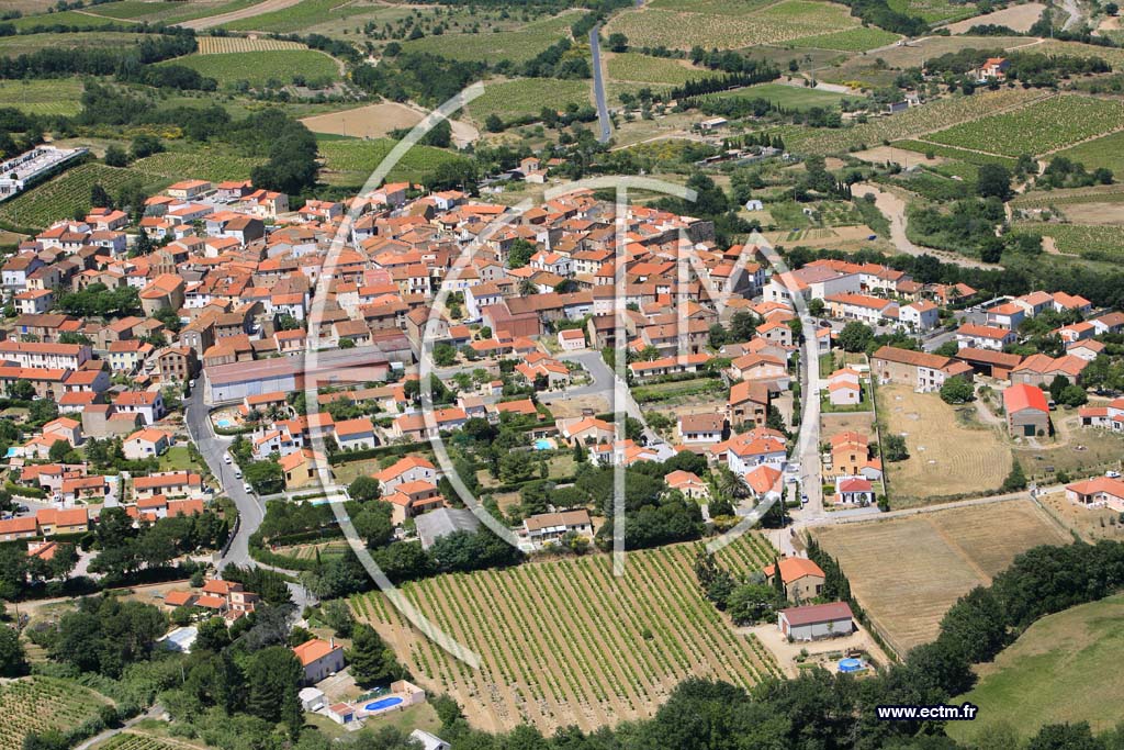 Photo arienne de Fourques