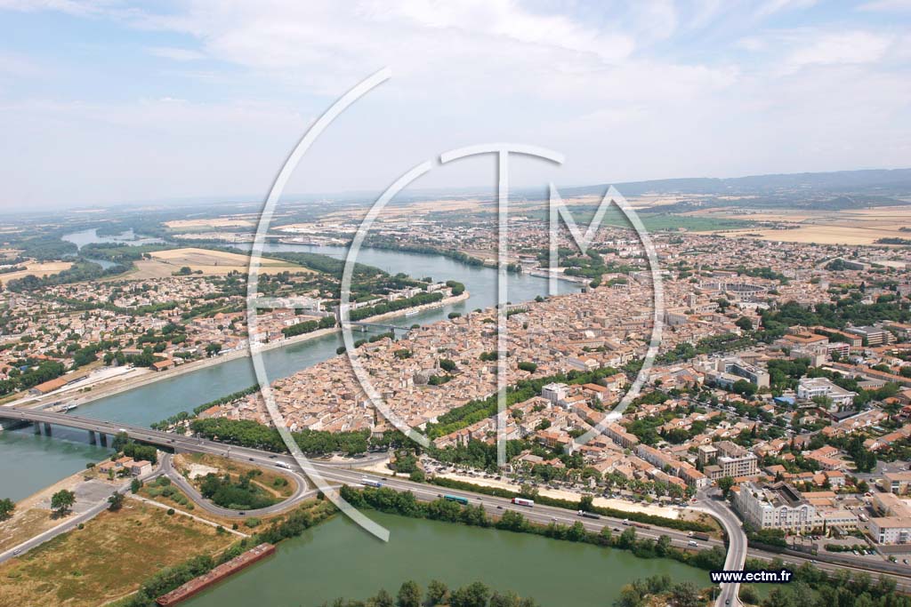 Photo arienne de Arles