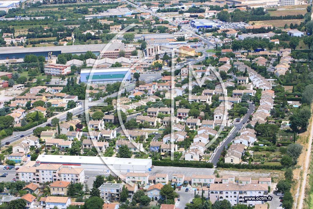 Photo arienne de Arles