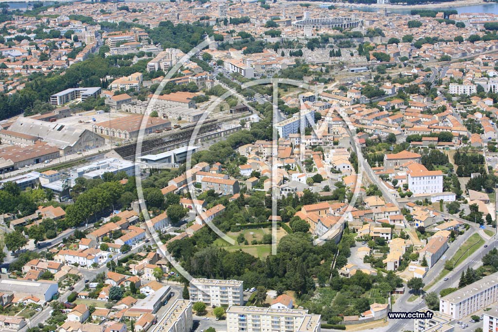 Photo arienne de Arles