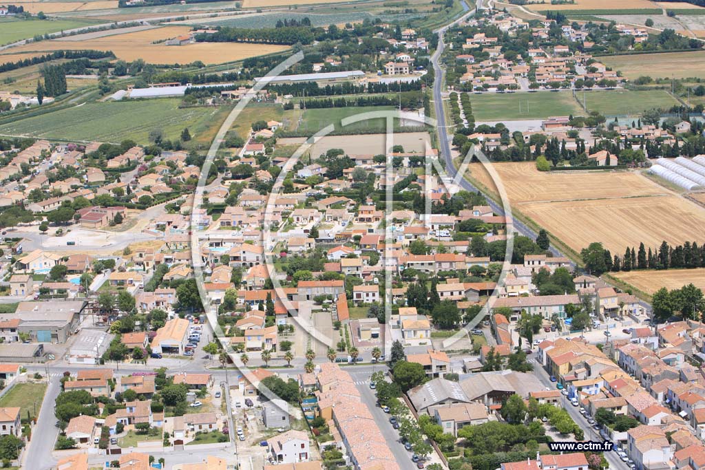 Photo arienne de Fourques