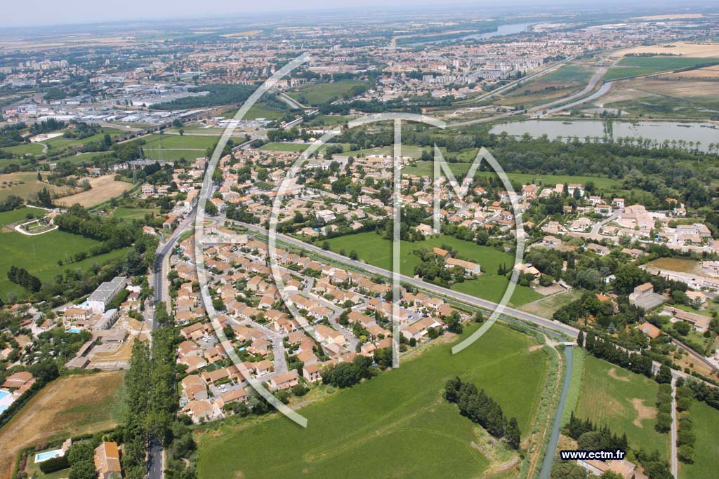 Photo arienne de Pont de crau