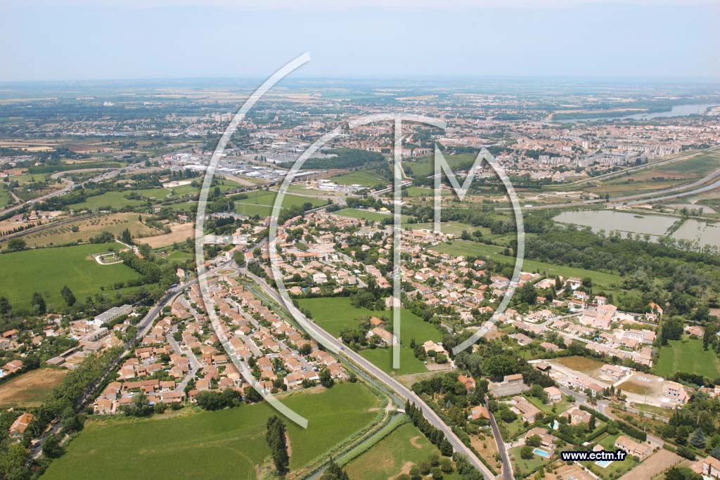 Photo arienne de Pont de crau