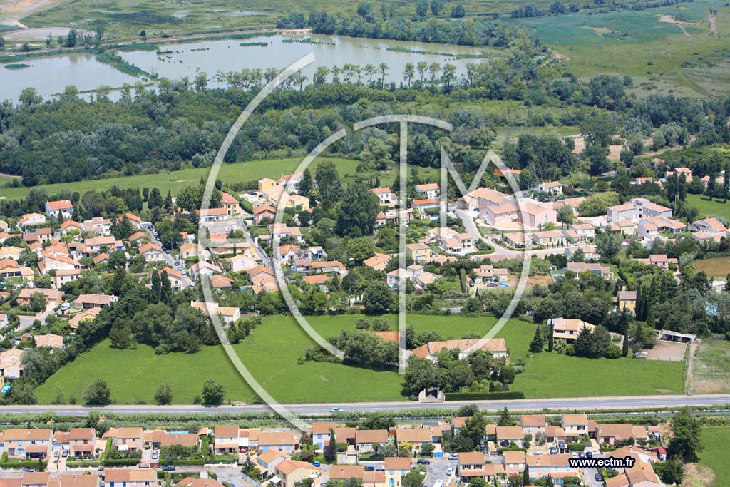 Photo arienne de Pont de crau