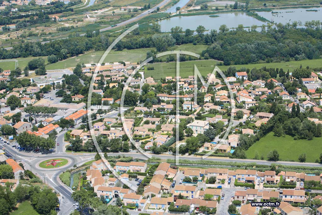 Photo arienne de Pont de crau