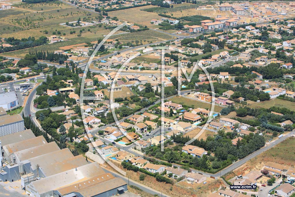 Photo arienne de Saint Gilles